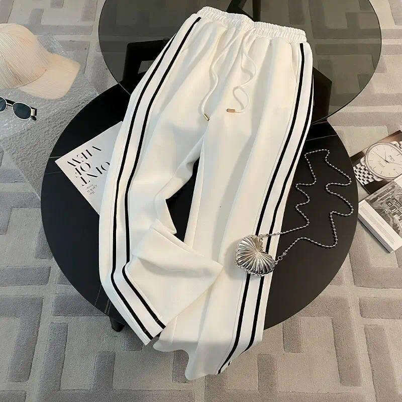 2026 Women's Spring and Autumn High end Casual Western Pants V-neck Top Wide Leg Pants Two piece Sports Set