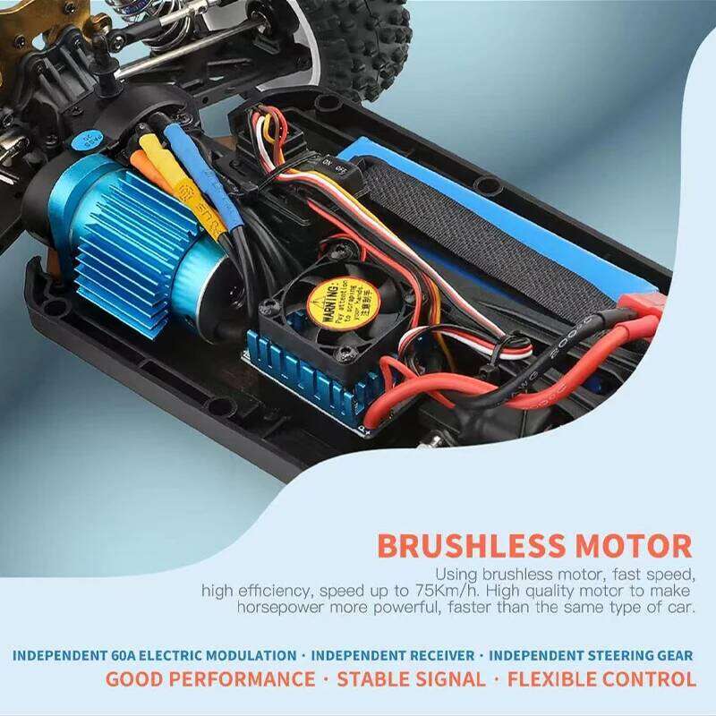 New WLtoys 124007 1/12 Brushless RC Car 4WD 75KM/H One Hand 2.4G Remote Control Racing Off-Road Drift Child Boys Toys Kids Gift C260305