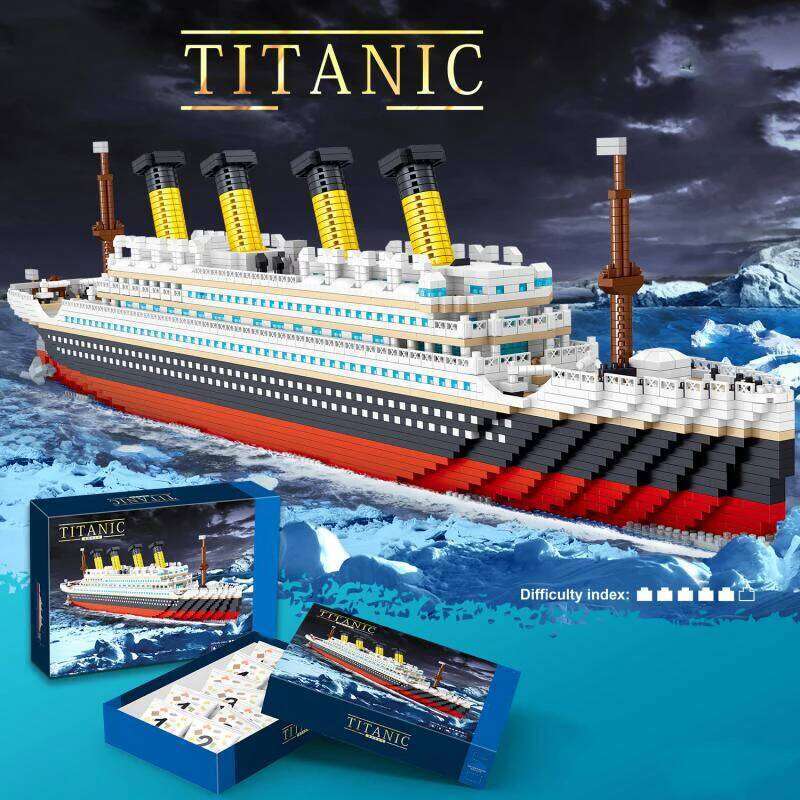 4404PCS Titanic Building Blocks Cruise Ship Mini Assemble Bricks Model Toys Kits Desktop Decoration Holiday Gifts For Children Z260305