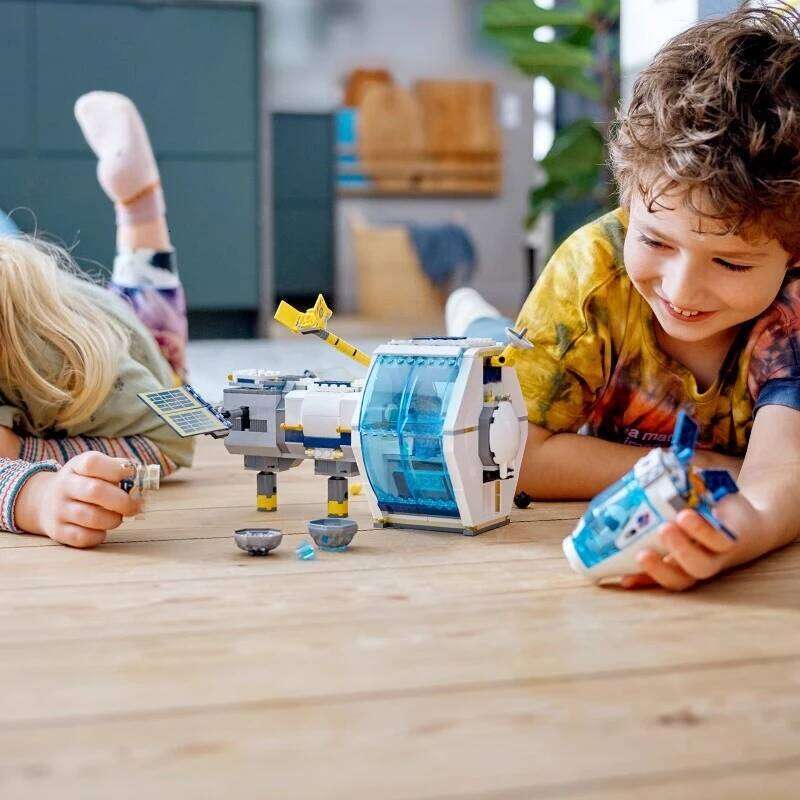 Urban series Lunar space Station Building blocks rocket launch Center Space capsule Astronauts Assembling Boy Toys 60349 Z260306