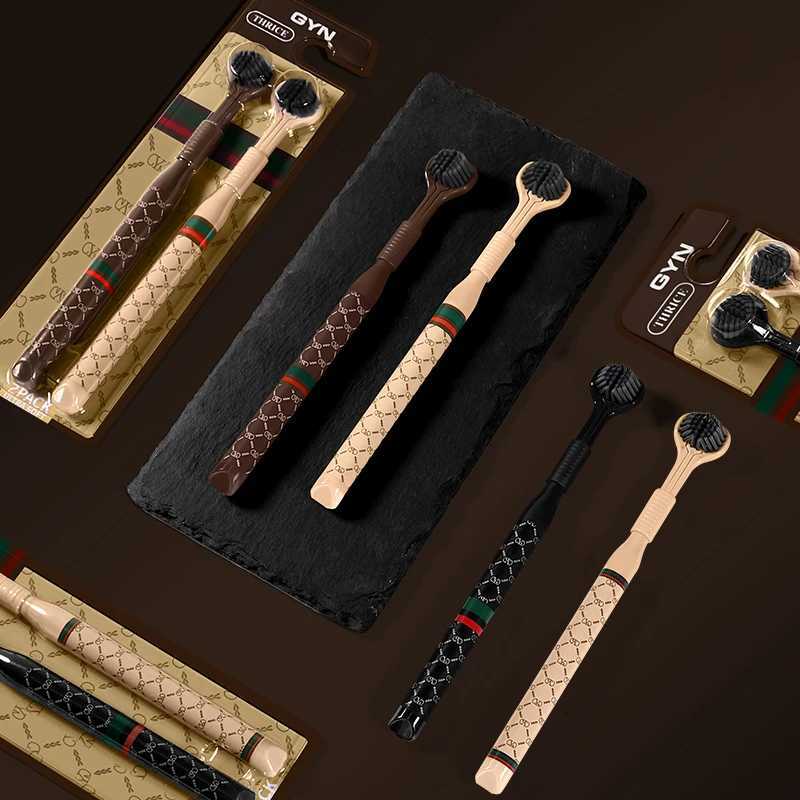 This 4-pack of wrapped, three-sided adult toothbrushes features soft bristles for efficient cleaning, making it the perfect family pack for daily use.