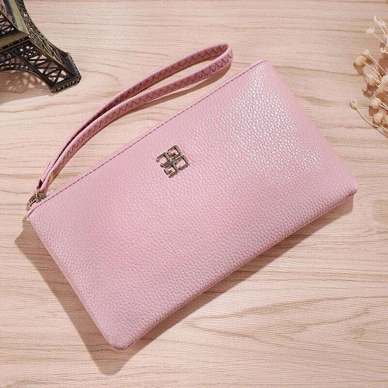 Women Long Casual Wallet Litchi Grain PU Leather Lady Zipper Phone Pocket Credit Card Holder Female Purse Coin Money Bag Clutch C260304
