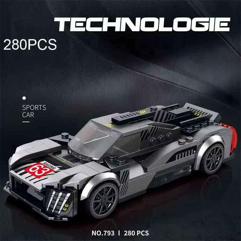 280PCS Sports Car Building Blocks City Racing Assemble Toys Supercar Model Bricks Desktop Ornaments Children's Holiday Gifts Z260305