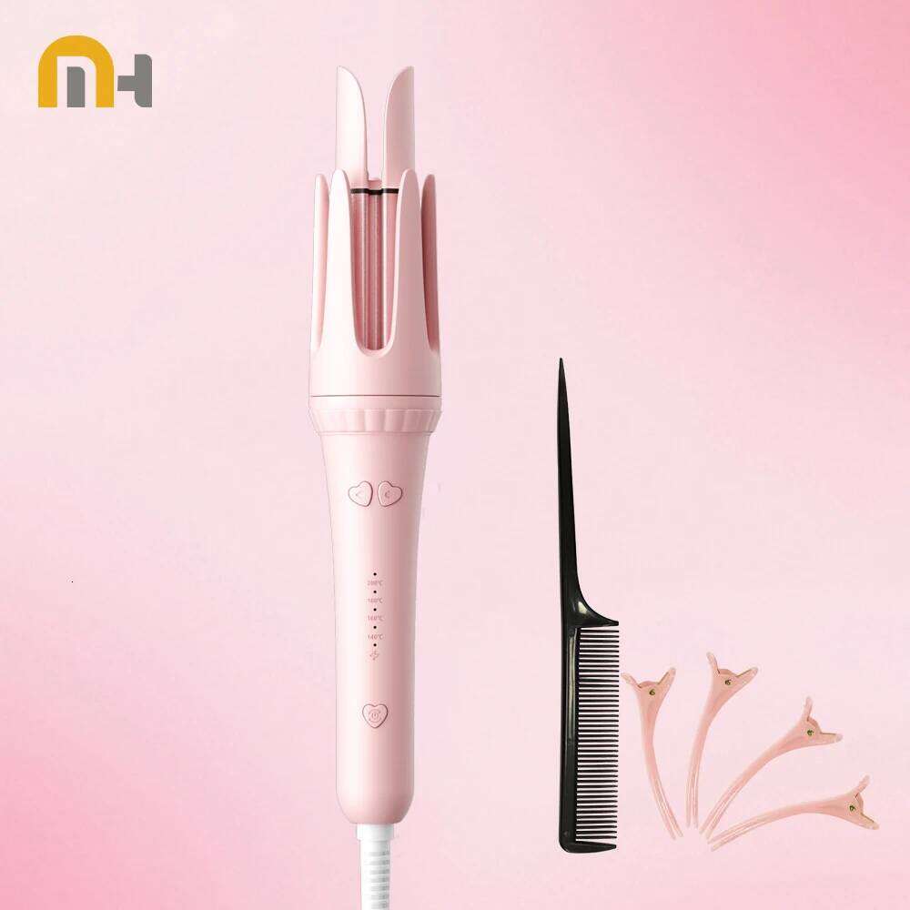 32mm Automatic Curling Iron with Negative Ion Ceramic Hair Care Buzzer Timer 4 Temperature Settings for Long Lasting Waves 26Y0305