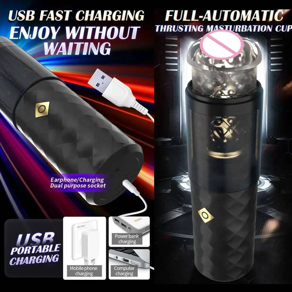 Automatic Male Masturbator Cup 10 Thrusting Modes Vagina Pocket Pussy Penis Blowjob Machine Sex Toy For Men Adult Supplies 18+ W260305