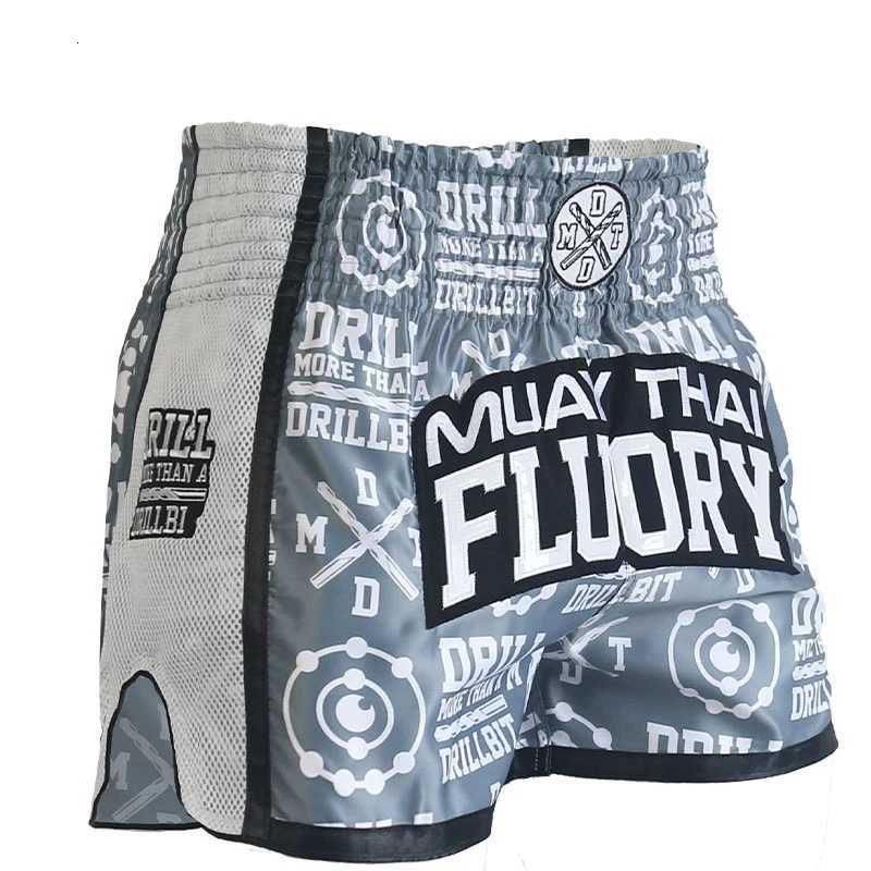 FLUORY Muay Thai Shorts Free Combat Mixed Martial Arts Boxing Training Match Pants X260306