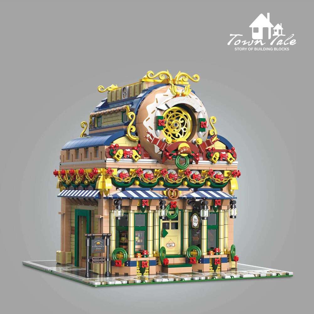 2657PCS Dessert Workshop Blocks Creative City Street View Building MOC Model Bricks Desktop Deco DIY Toys Birthday Gift Z260306