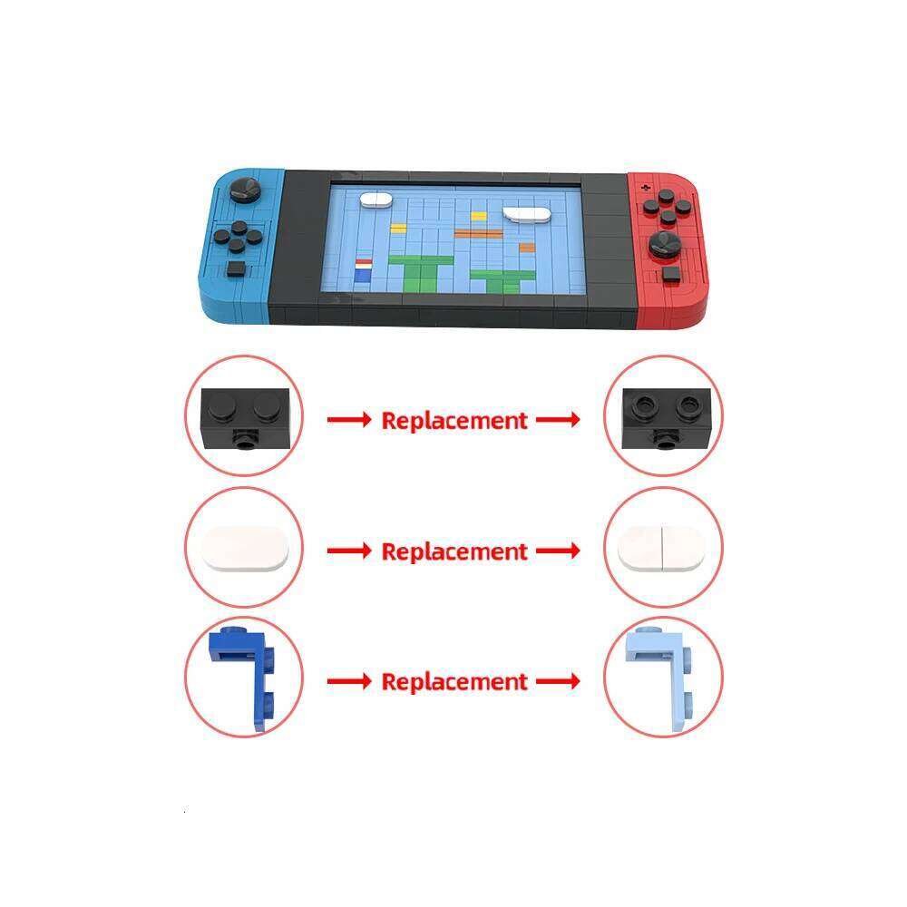 MOC Switchs Game Console Building Blocks Nintendoed Entertainment System Model Bricks Kid Toys Birthday Gifts Z260305