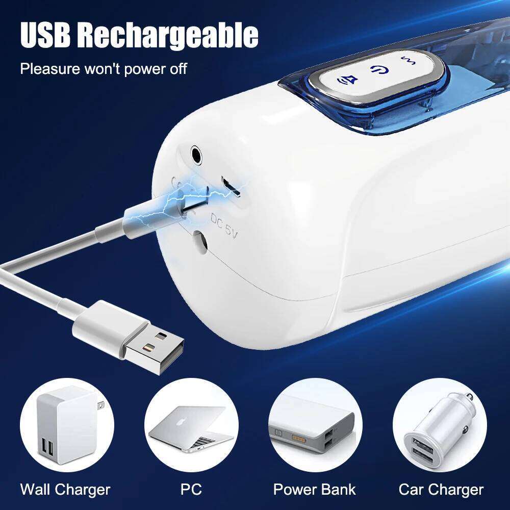 Automatic Male Mastubator Telescopic Rotating Masturbation Cup Blowjob Pussy Machine Sex Toys Adult Goods for Men 18+ W260305