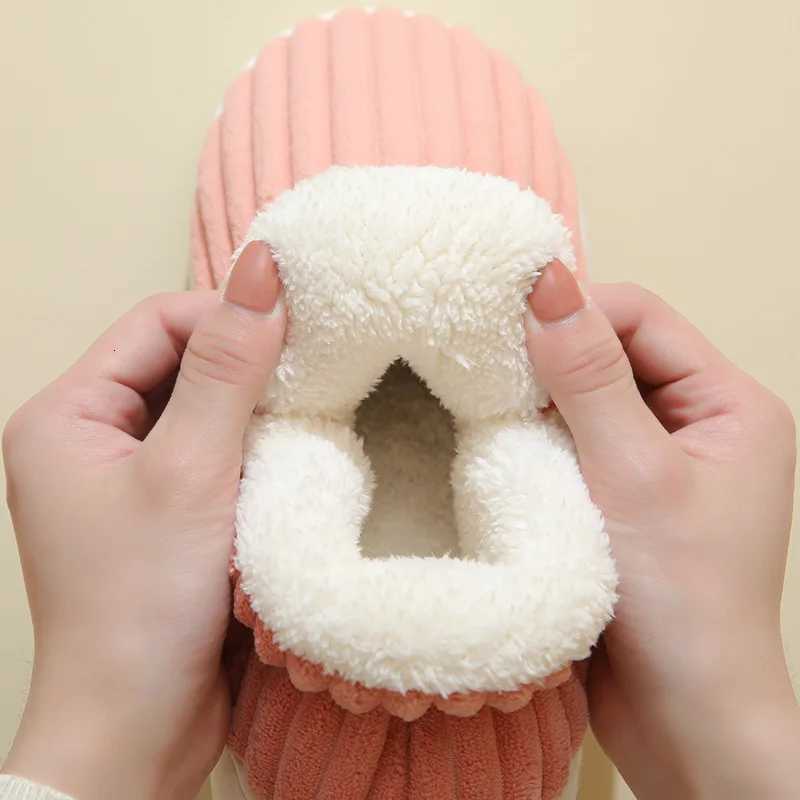 Evshine Soft Sole Slippers For Women Winter Fashion Women Fur Slippers Fuzzy Plush Men Slippers Warm Furry Women Cotton Shoes S260305