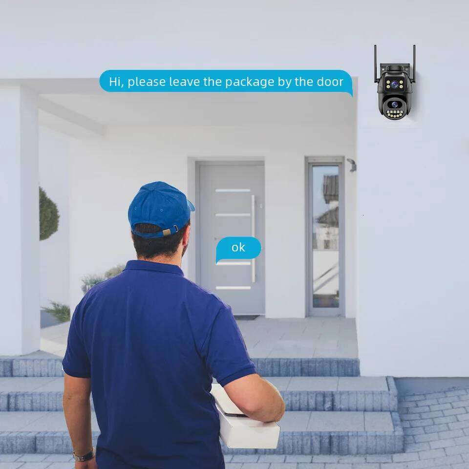 RDV 4K 8MP HD Wifi PTZ Outdoor 4MP Lens Dual Screen AI Auto Tracking IP Camera CCTV Audio Video Surveillance P2P iCSee 26W0306