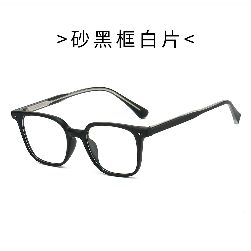 New 25 classic square glasses with TR90 frame for men women, featuring pin-foot design, high-end feel, and blue light protection