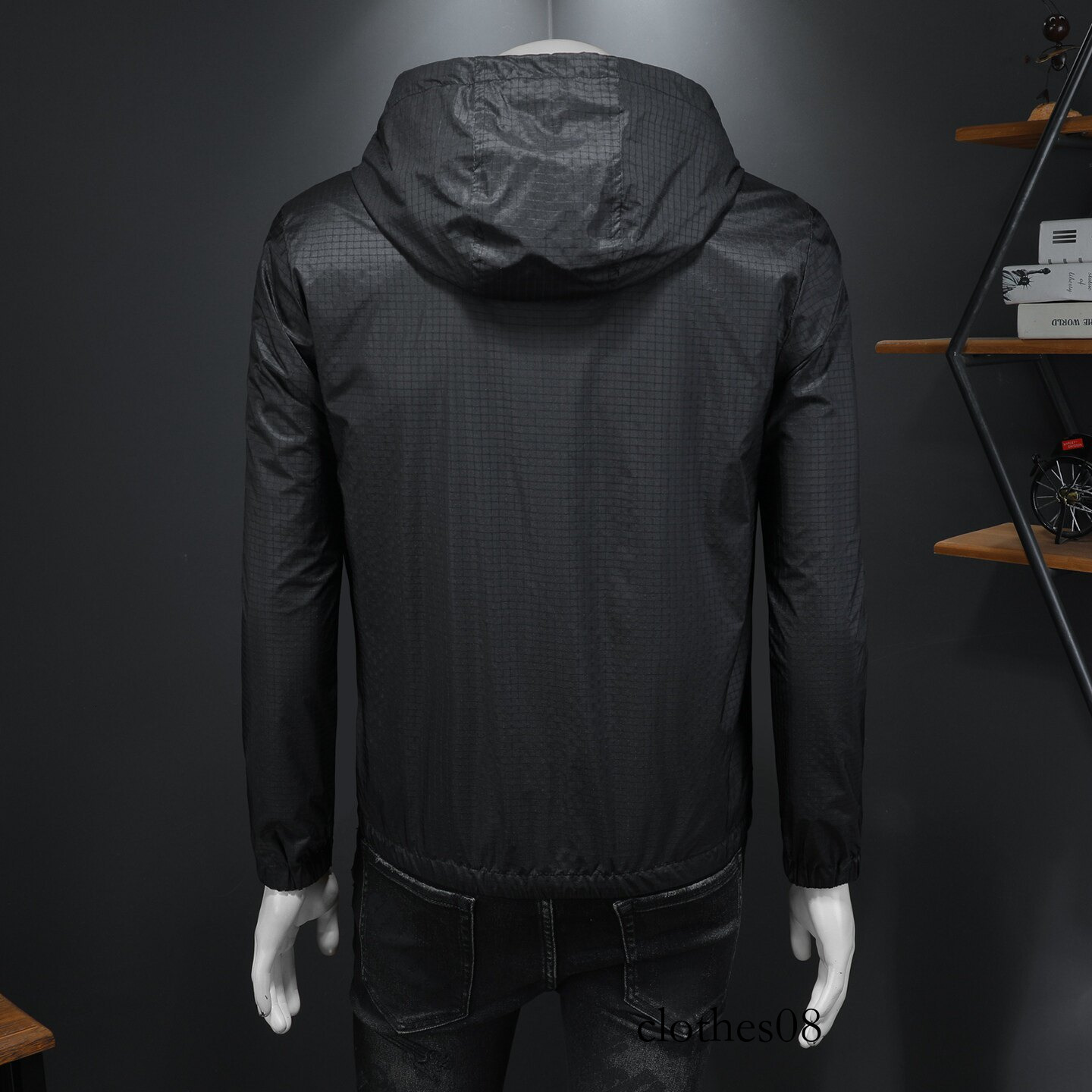 European Collection 2026 Spring New Men's Hooded Jacket, Large Size, High Quality, Simple Casual Trendy Coat for Men