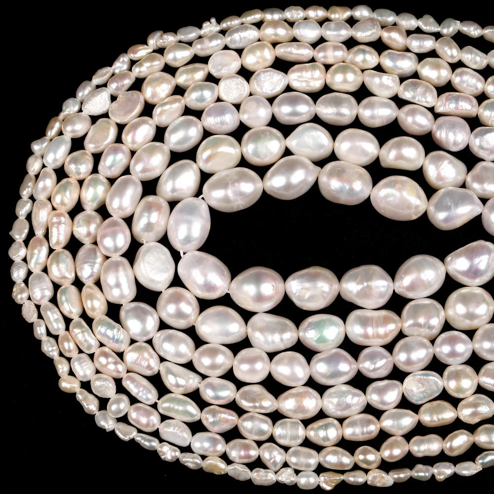 Natural Freshwater Pearl Beads High Quality Irregular Shape Punch Loose Beads for Jewelry Making DIY Necklace Bracelet 260302