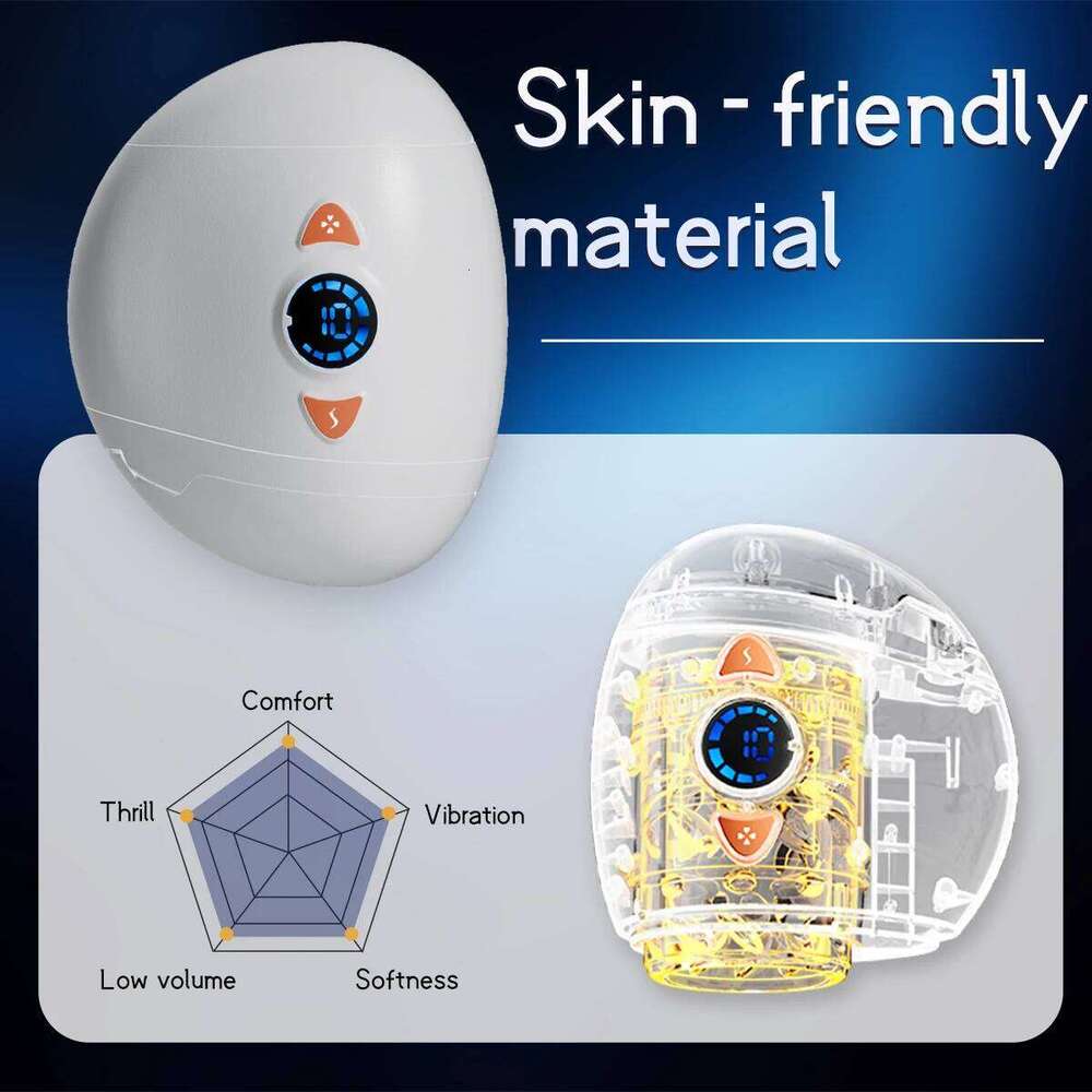 Mute Electric Pocket Pussy Telescopic Machine Automatic Masturbation Cup 10 Frequency Thrusting Vibrating Adult Sex Toys W260305