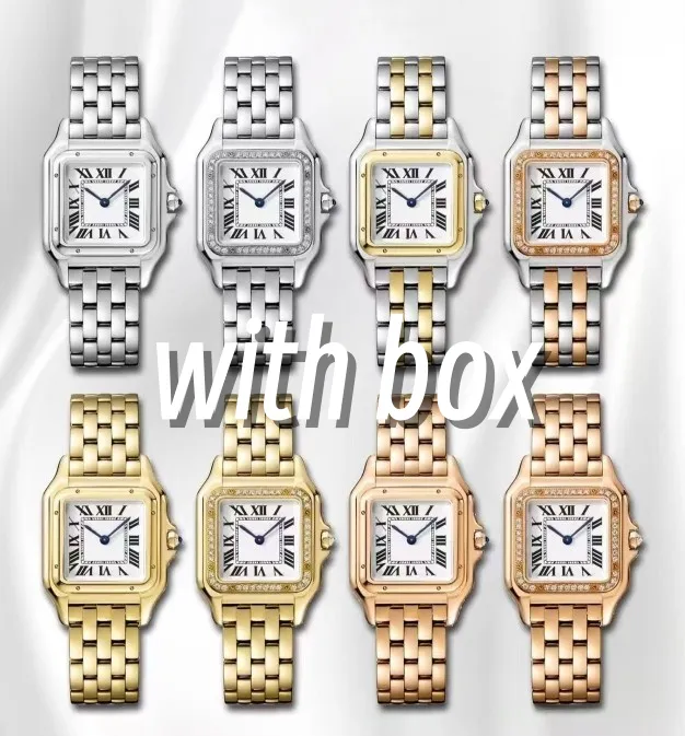 watchsQuartz watch all stainless steelsapphire crystal stylish and trendy dimensions 22-30/27-37with box