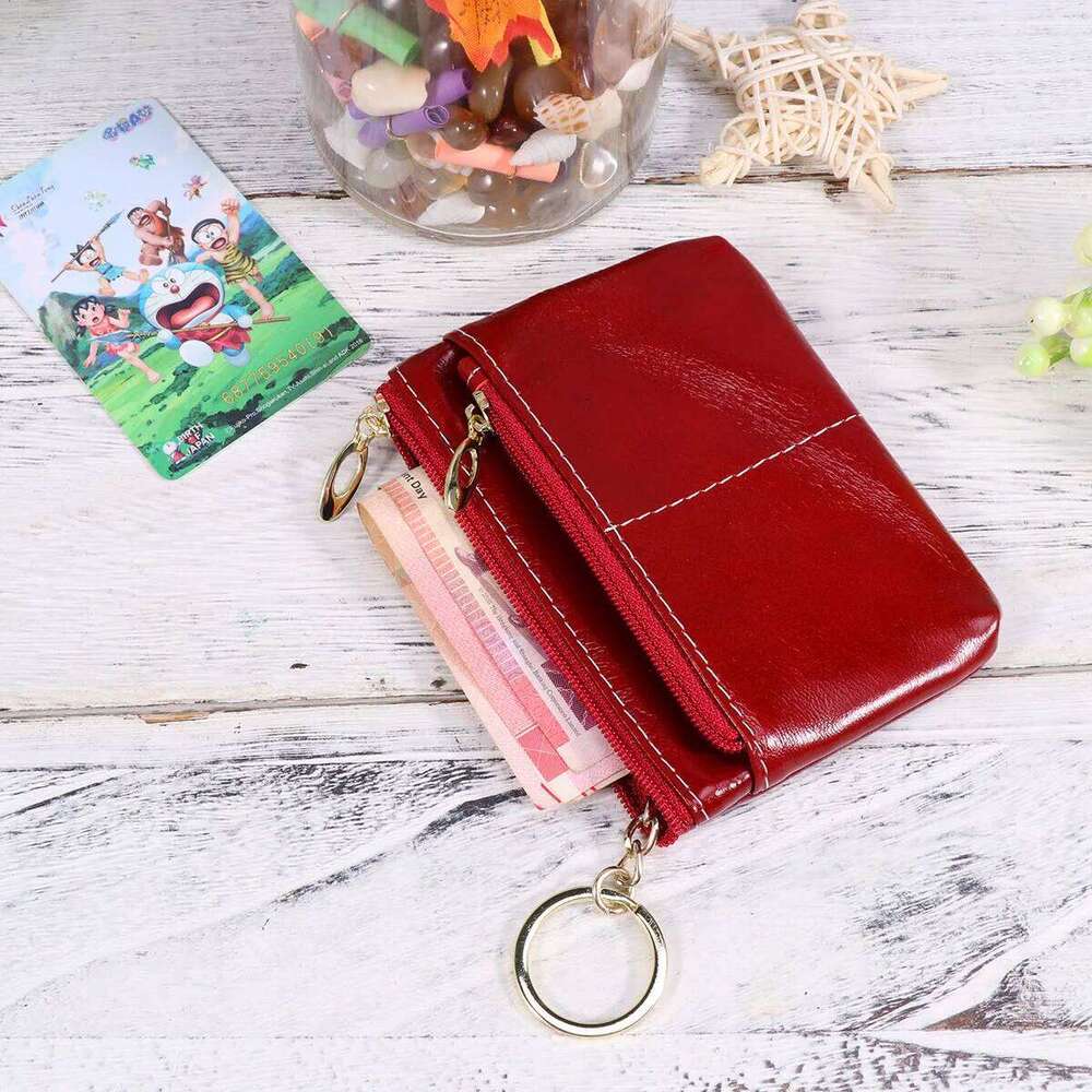 Brown Vintage Women Zipper Wallet Large Capacity Coin Purse Multifunctional Casual Use Female Credit Card Holder Change C260304