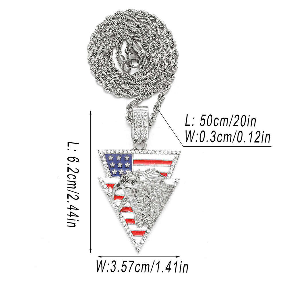 European and American Cross-Border Necklace for Men, Hip-Hop Niche Pendant, High-Quality Alloy Rhinestone Cuban Chain, Manufacturer Wholesale