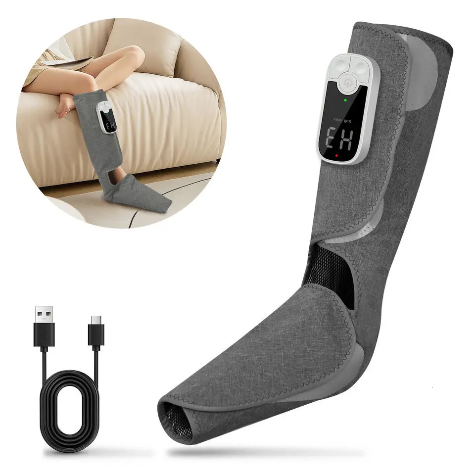 Eletric 360 Air Pressure Calf Massager Wireless Leg Massage 3 Mode Airbag Compresstion Relax Foot Calf Muscle Relieve Fatigue 260304
