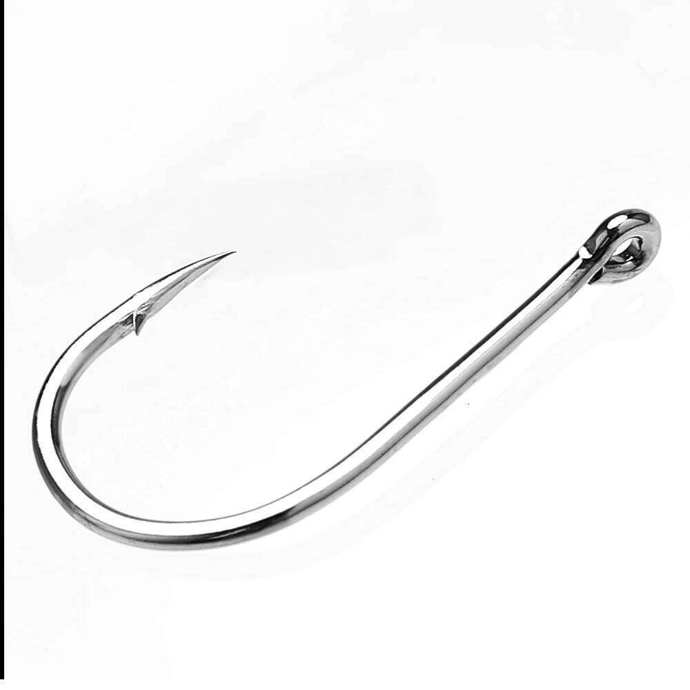 FTK 50-100Pcs/Box Accessories CHINU Circle Carp Eyed Fishing Japan High Carbon Steel Fishhook Single Worm Hook S260305