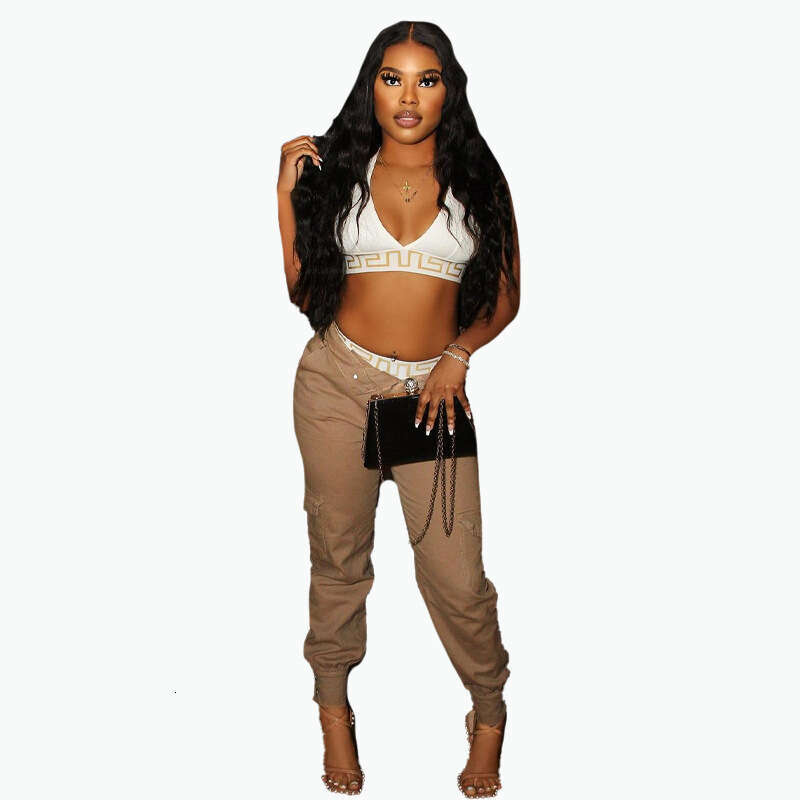 European and American women's fashion cross-border printed sexy tight-fitting trendy bikini swimsuit two-piece set