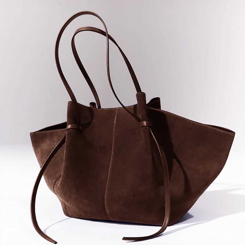 Custom Initials Faux Suede Shopping Tote Bags For Women Designer Handbags Purse 2026 New Large Capacity Underarm Shoulder H260306