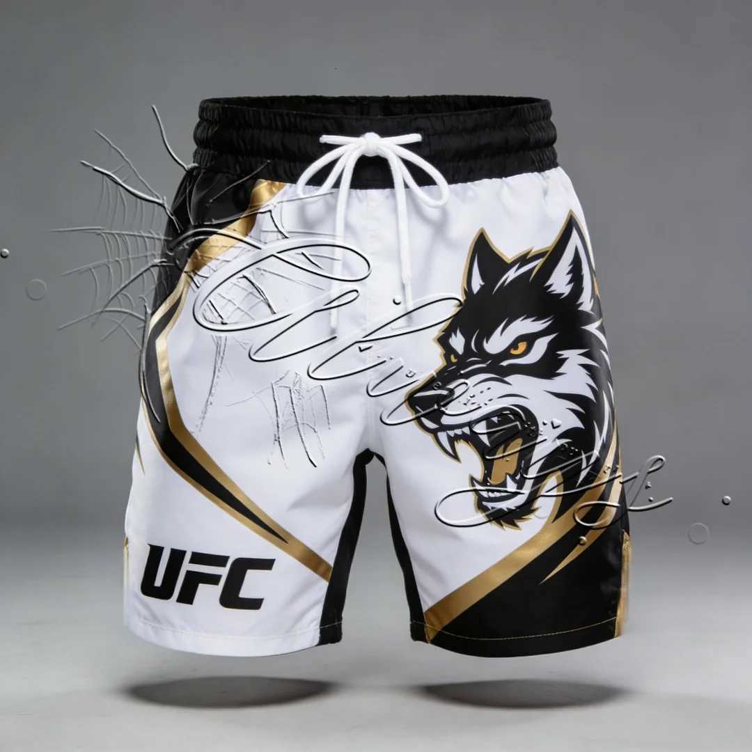 2026 Design Authentic Fighting Night Boxing Shorts MMA Enthusiasts Personalized Training Quick Drying Breathable Shorts X260306
