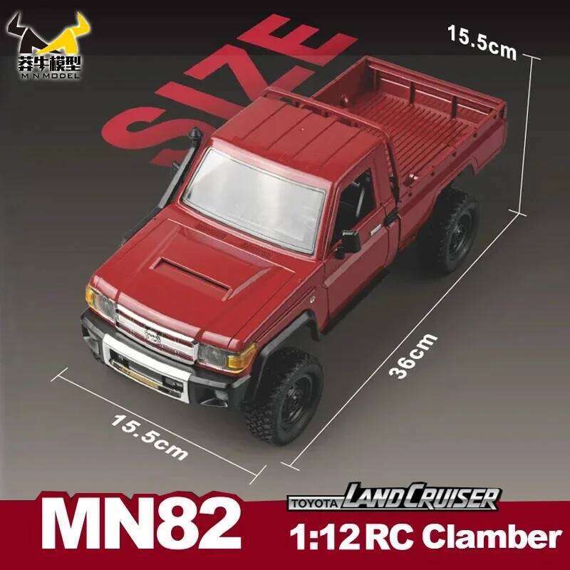 MN MODEL 1/12 4WD Diving Remote Control Car Retro Full-scale Simulation LC79 Truck Climbing Off-road Vehicle Rock Crawler Toy C260305