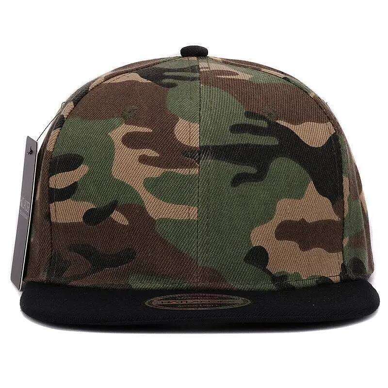 HATLANDER Camouflage snapback polyester blank flat camo baseball with no embroidery mens cap hat for men and women Y260304