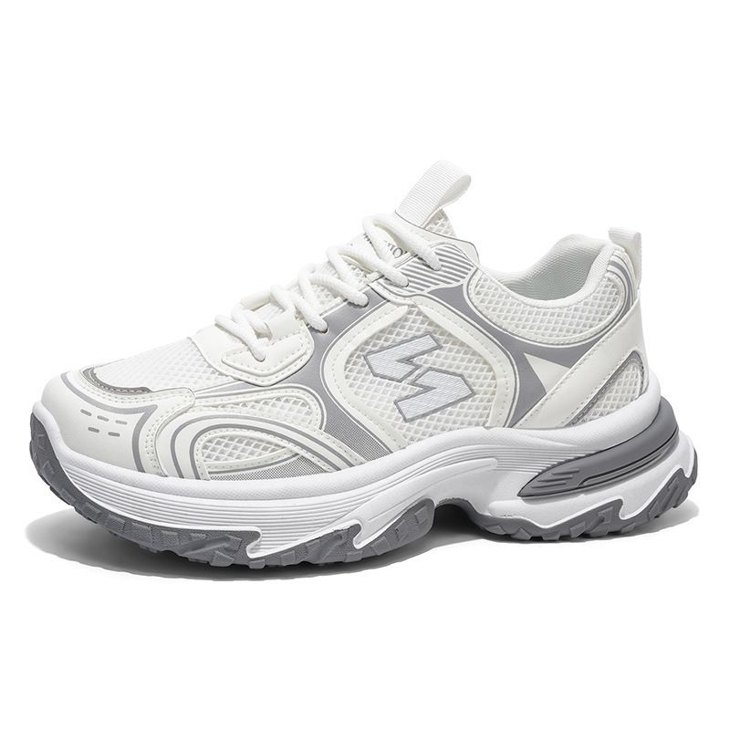 Free shipping Designer Casual Shoes 2025 new breathable mesh shoes for men versatile thick soled height increasing casual sports shoes trendy shoes be
