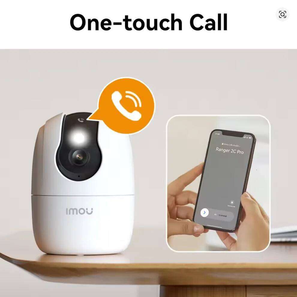 Imou Ranger 2C PRO 5MP 3K Wifi One-Touch Calll Human/Pet Detection Smart Full-Color Night Vision Security Surveillance IP Camera 26W0306