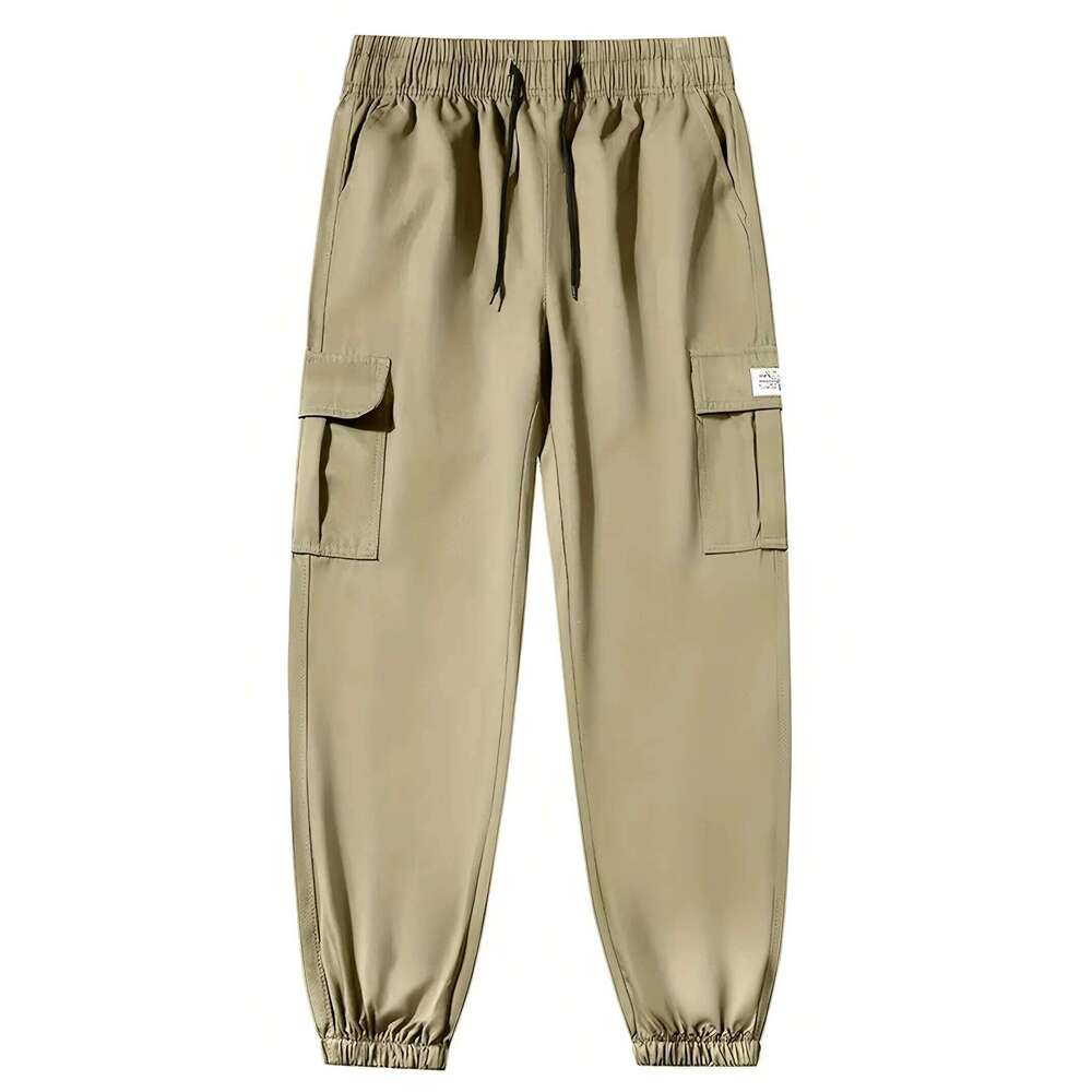 Men's Cargo Pants Sweatpants Outdoor Bunched Long Casual Autumn Multi-Pocket Durable Workwear Male Trousers