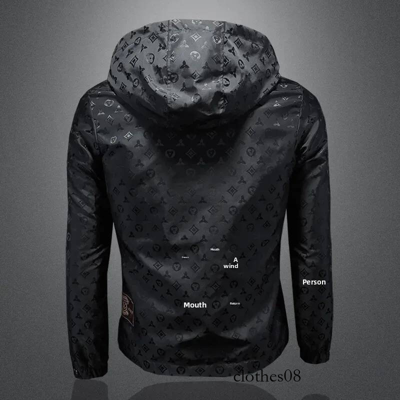 New Hot Sale Of The Season Men's Hooded Trendy Jacket Casual Slim Fit Outerwear Printed European Style Regular Length from Mainl