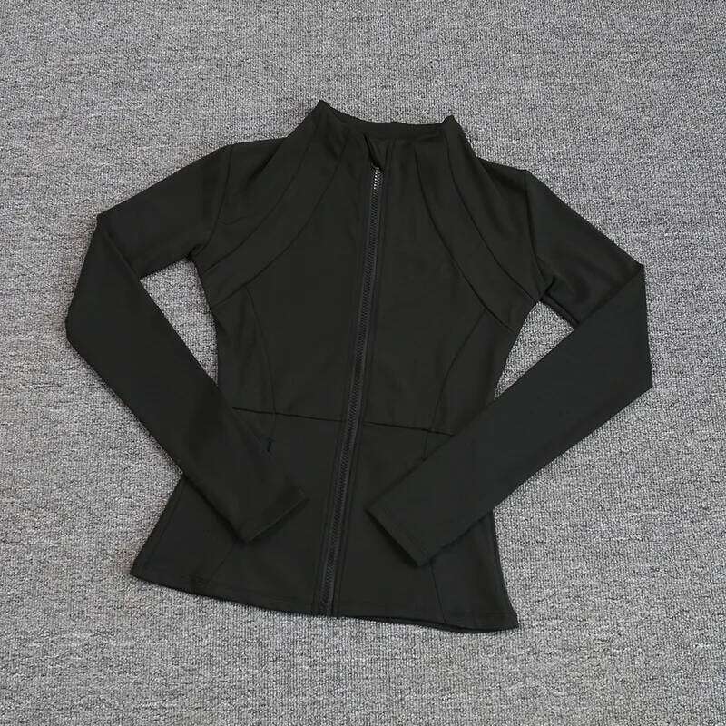Quick-drying Breathable Sports Jackets Women's Zipper Yoga Top Outdoor Exercise Running Fitness Long Sleeve
