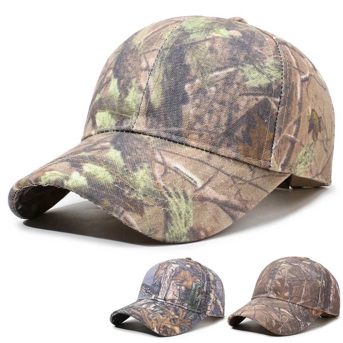 Baseball Cap with Leaf Jungle Camouflage Pattern for Outdoor Wilderness Hiking S260306