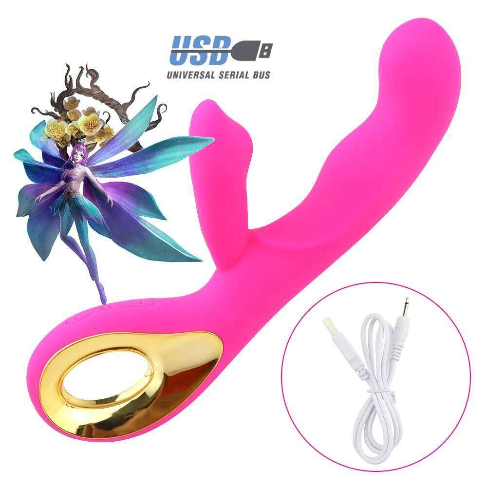 G Spot Rabbit Vibrator for Women Orgasm Dildo Adult Sex Toys USB Charging Powerful Masturbation Clitoris Stimulator Waterproof W260305