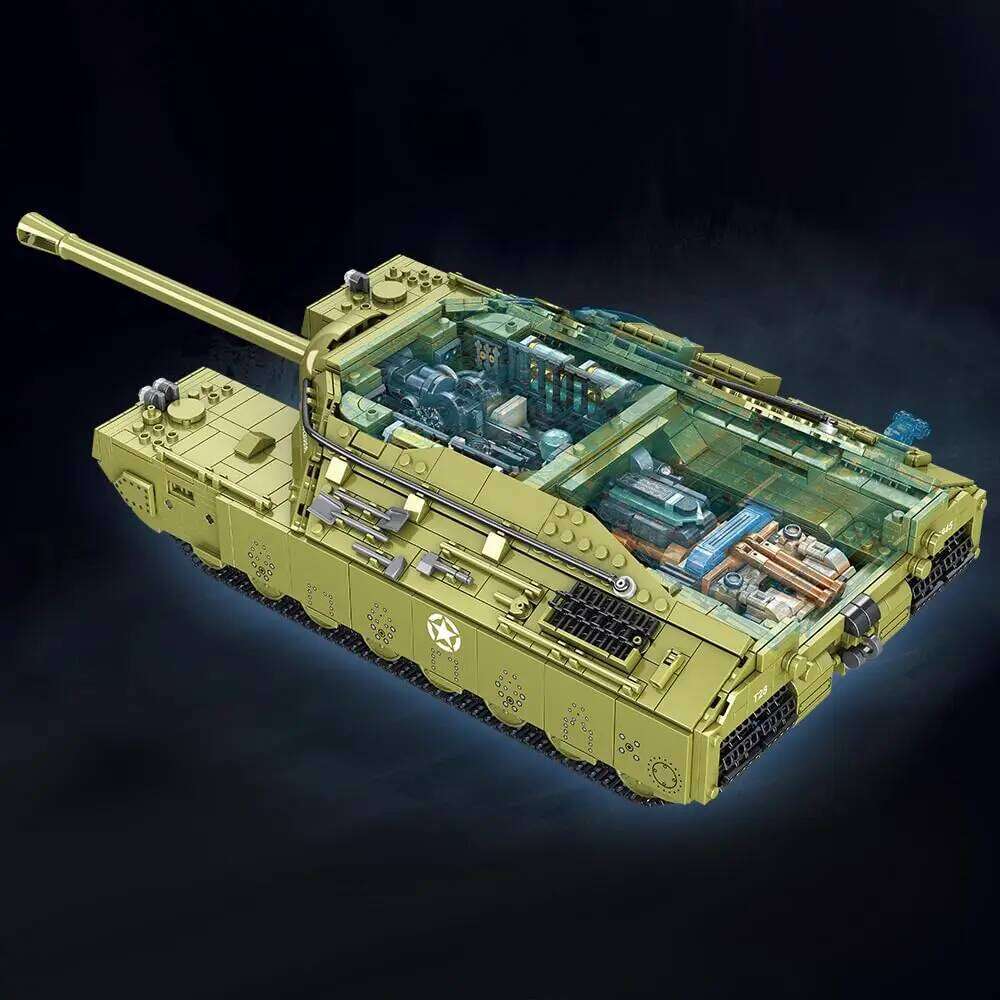 2986Pcs T28 Heavy Blocks Set Model WWII Military Large MOC Tank Building Kit Construction Adults Toy for Boys Gift Z260305