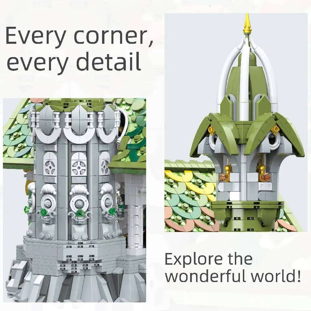 4155Pcs The Hall of Waterfront Blocks Toys Medieval Architecture Model Building Sets Collectible Ideas Gifts for Adults Z260306