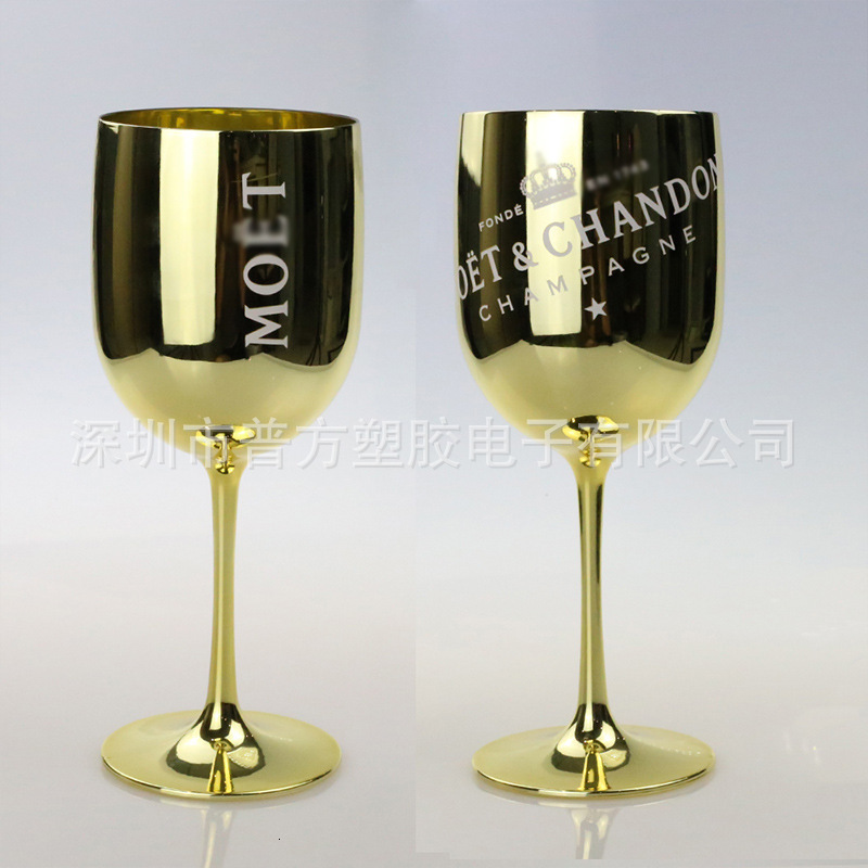 2pcs/set 130ML43oz orange pink thickening Vintage plastic champagne wine glasses flutes cups goblets 251215