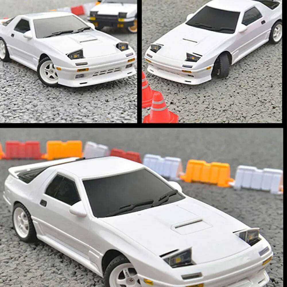 LDRC 1802 1:18 RX7-FC 2.4G Drift Remote Control Car with Gyroscope Metal Drive Shaft Suitable for Adults/Teenagers/Drift Toys C260305