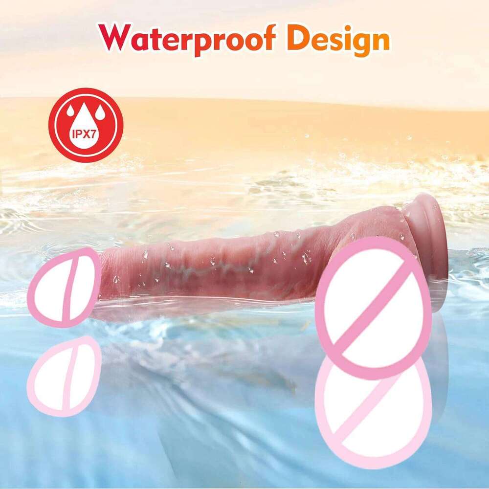 Thrusting Vibrator Big Fake Dick Sexy Adult Vibrating Remote Control Realistic Dildo for Anus Vagina Stimulation For Women W260305