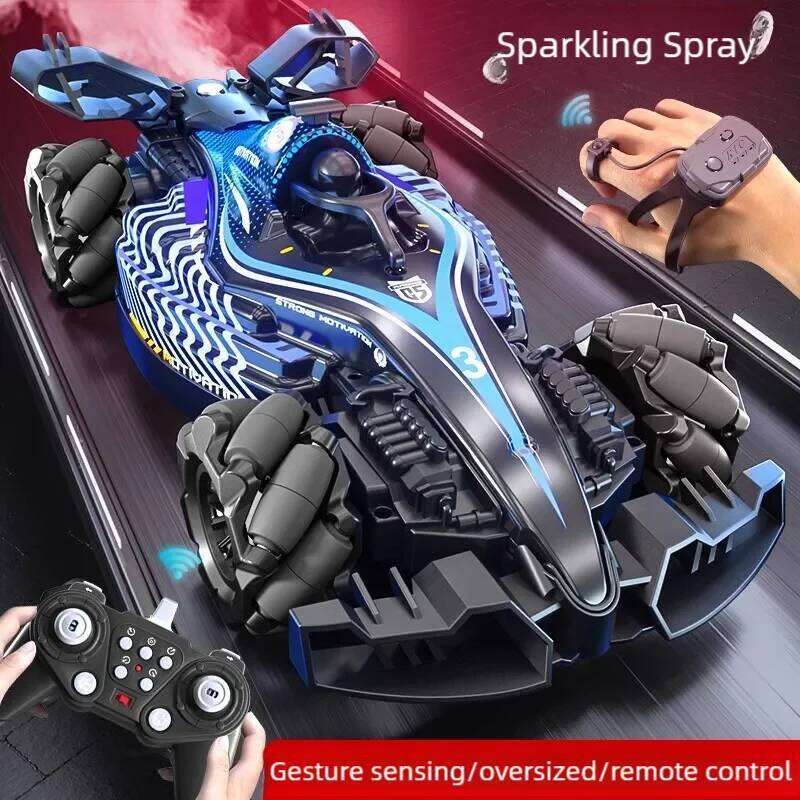 LED Light 2.4G Radio Remote Control Cars Sports High speed Drive Car RC Watch Gesture F1 Formula Racing Boys Toy Supercar C260305