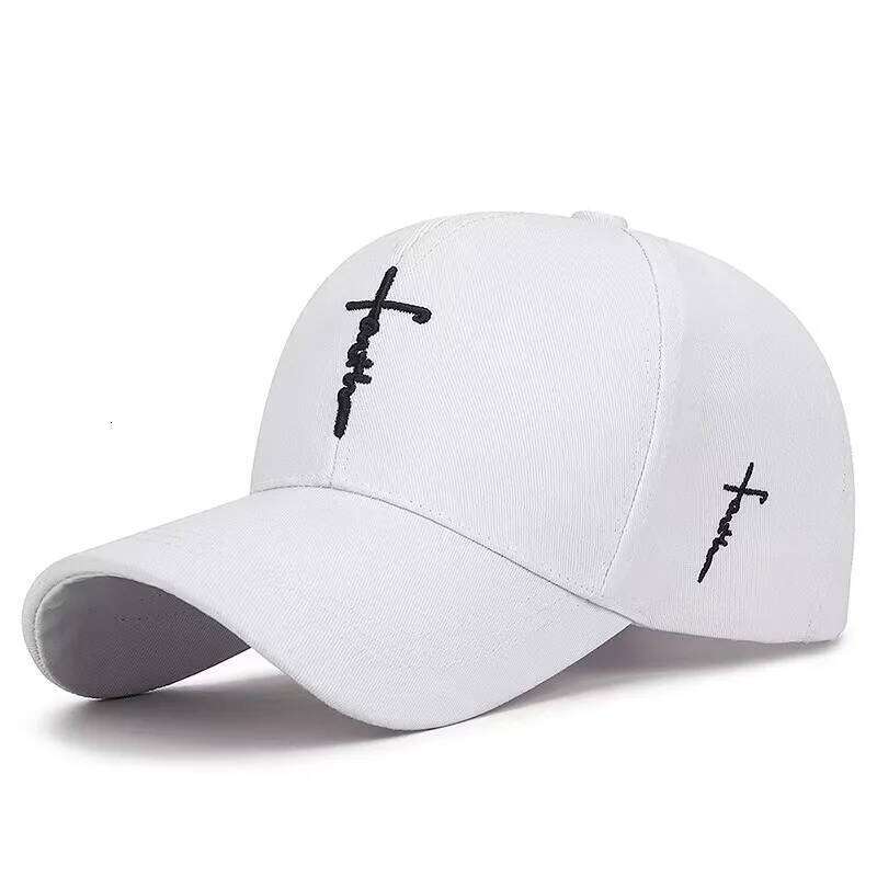 Embroidered English cross casual baseball for men and women, youth adjustable cap Y260304
