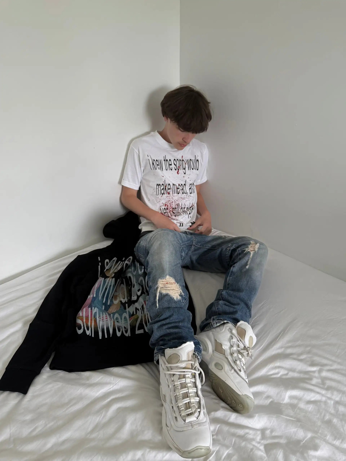 Y2K Classic Cotton Harajuku Hip Hop Letter Graphic Print Oversized T Shirt Gothic Retro Crew Neck Short Sleeve Mens Womens Tops 260303