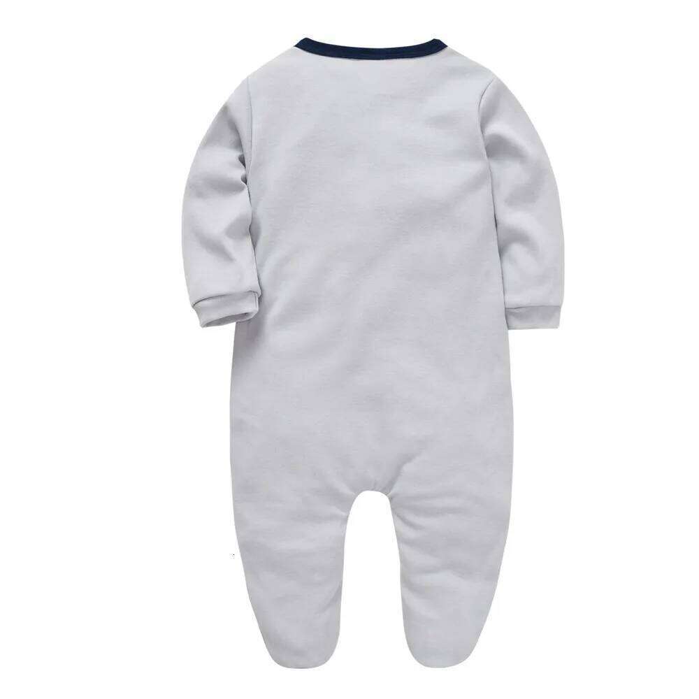 Unisex Baby Rompers Full Sleeve 100% Cotton Cartoon Print Newborn Jumpsuit 0-12 Months Infant Clothes Costume Z260306