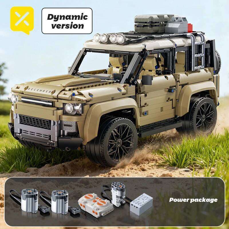 TOYLINX Off-Road SUV Building Blocks Remote Control Power Package 1:8 Scale Technical Car Model Assembling Bricks Gift for Kids Z260305