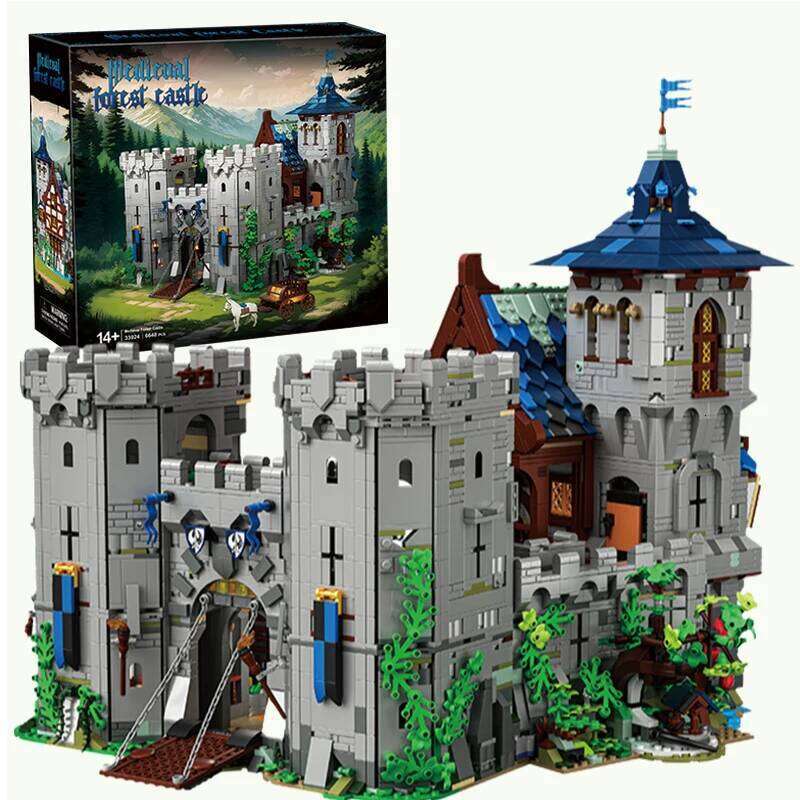 6640PCS Medieval Jungle Building Blocks Forest Castle Model Bricks Desktop Decoration DIY Toys For Kids Holiday Gifts Z260305