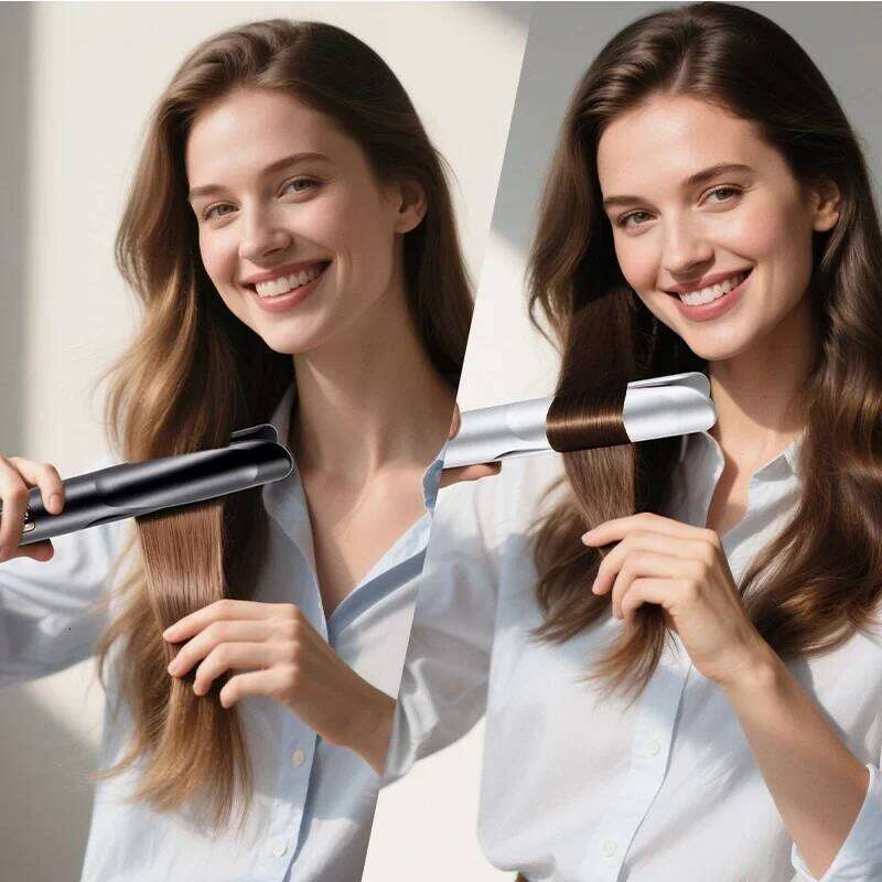 TINSOL New 2-in-1 & Straightener Multi-Function Hair Styling Tool Dual-Purpose Curling and Straightening Iron 26Y0306
