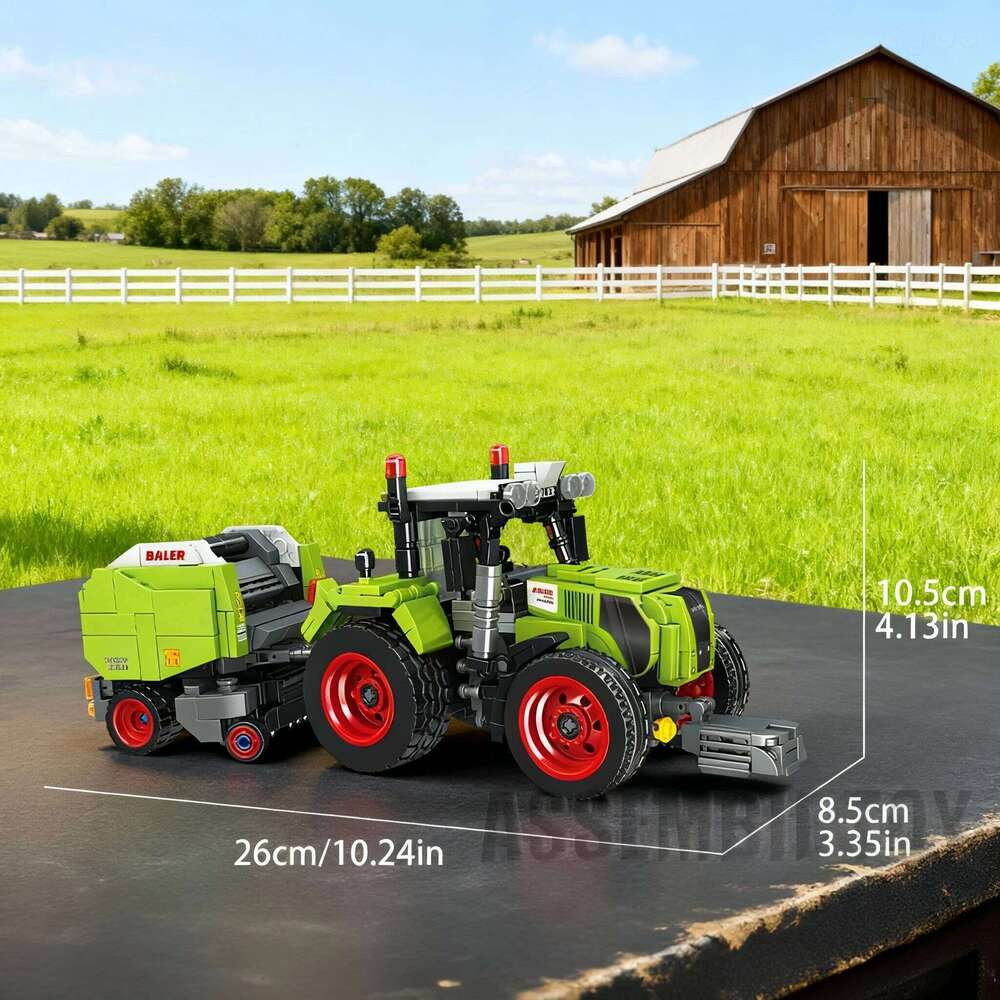 City Classic Old Fashioned Car Building Block Walking Tractor Truck Brick DIY Toys for Children Boys Z260306
