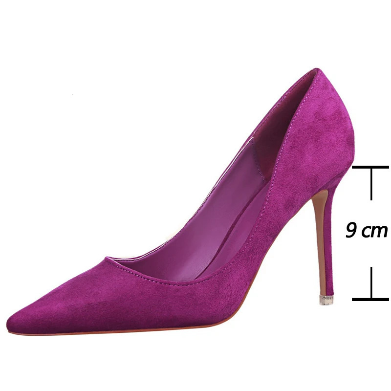 BIGTREE Shoes Woman Pumps Suede Women Shoes Pumps Stiletto High Heels Fashion Office Shoes Female Heeled Shoes Plus Size 42 43 260306